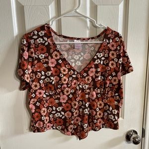 Floral crop top